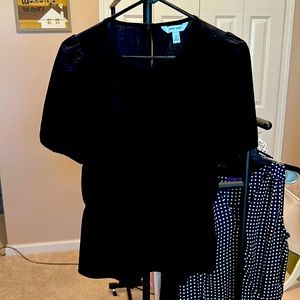 Snazzy keyhole blouse